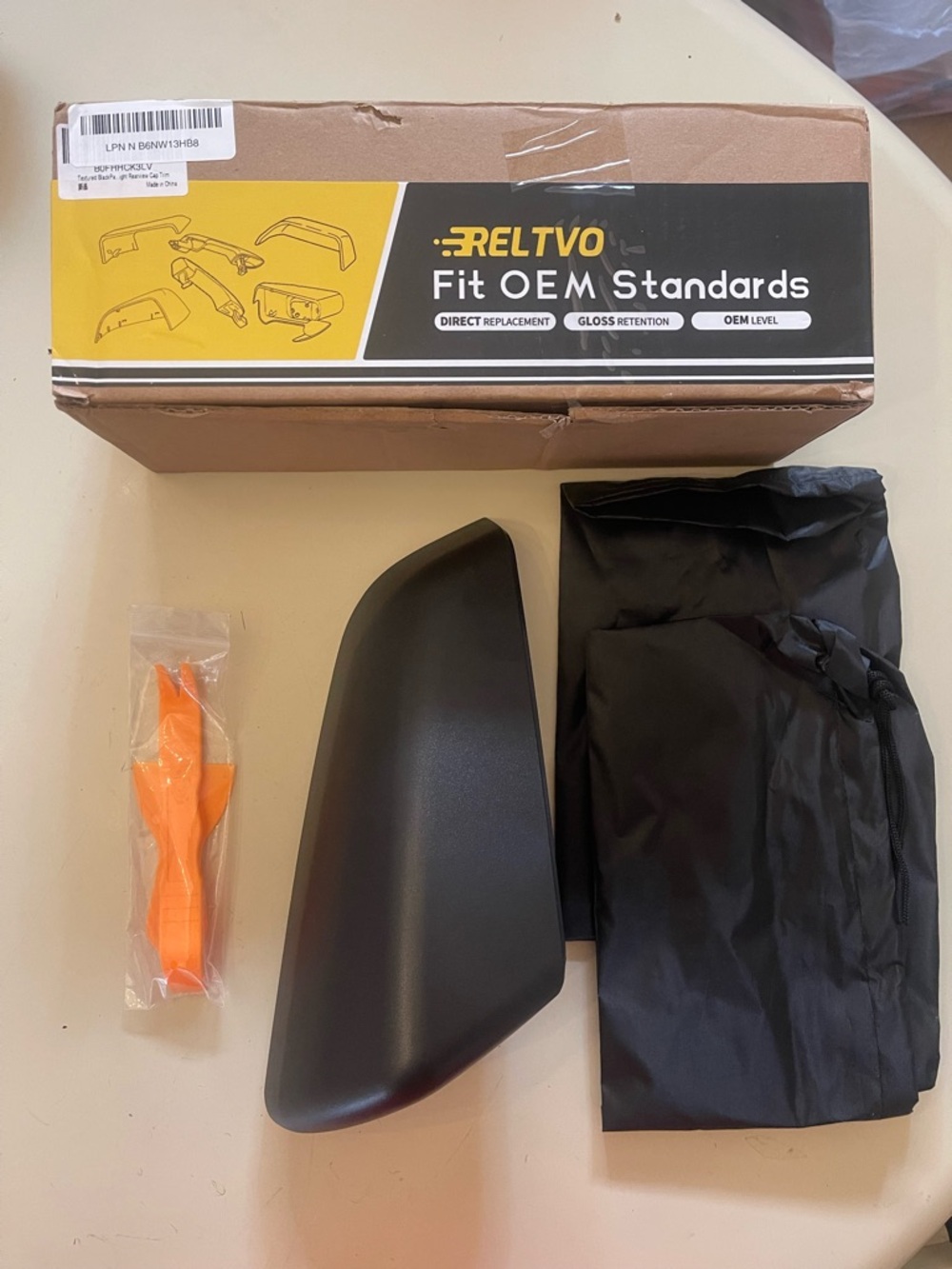 Reltvo passenger side mirror cover for 2018-2024 Chevy Equinox & GMC Terrain